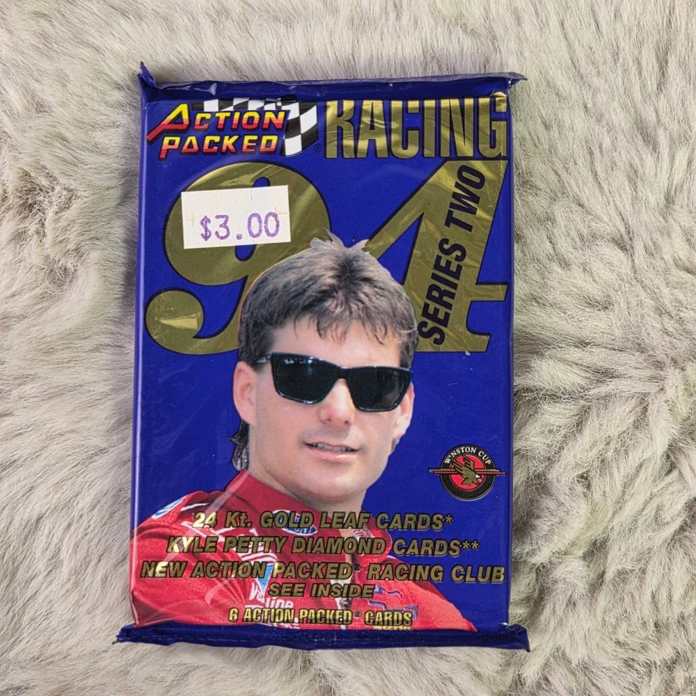 5 Pack Lot 1994 Action Packed Racing Series Two Sealed NASCAR Cards Kyle Petty